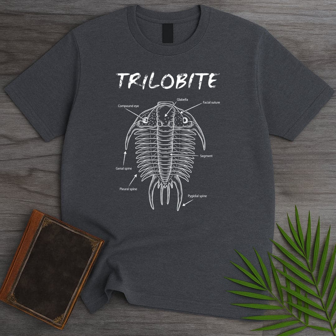 T-Shirt Dark Heather / S Trilobite Anatomy T-Shirt