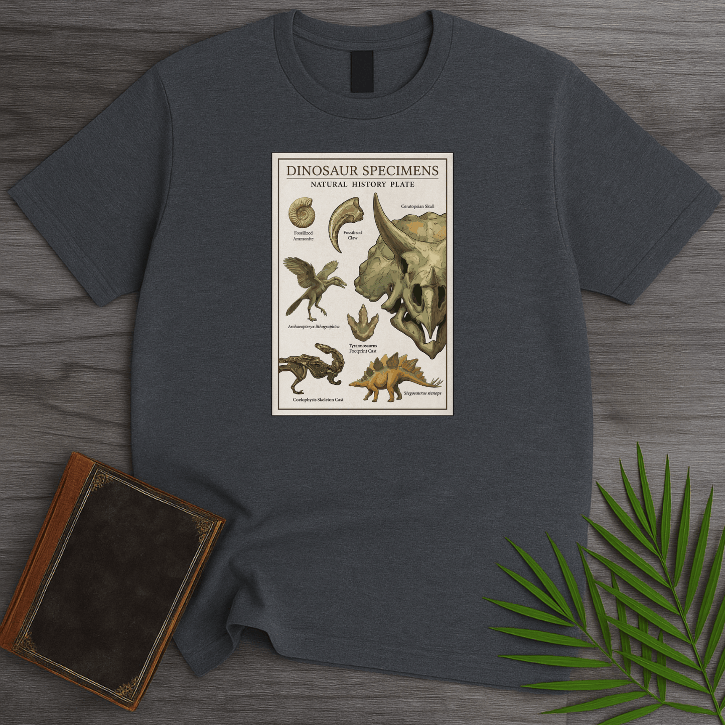 T-Shirt Dark Heather / S Utopian Scholastic Poster T-Shirt