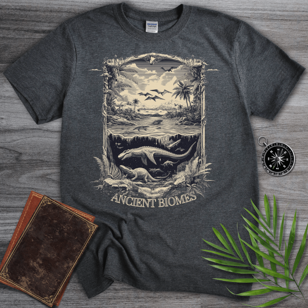 T-Shirt Dark Heather / S Victorian Ancient Biomes T-Shirt