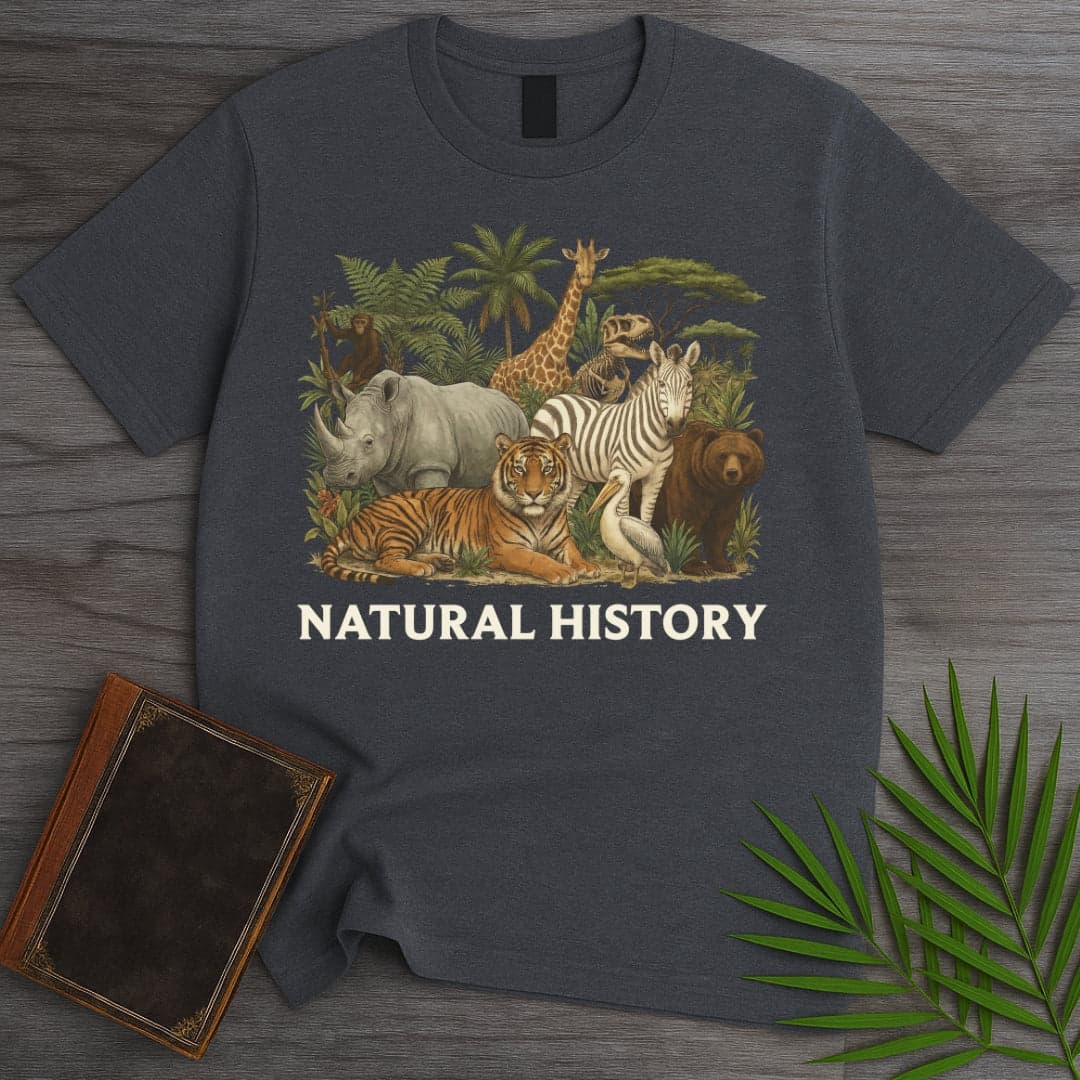 T-Shirt Dark Heather / S Vintage Natural History T-Shirt