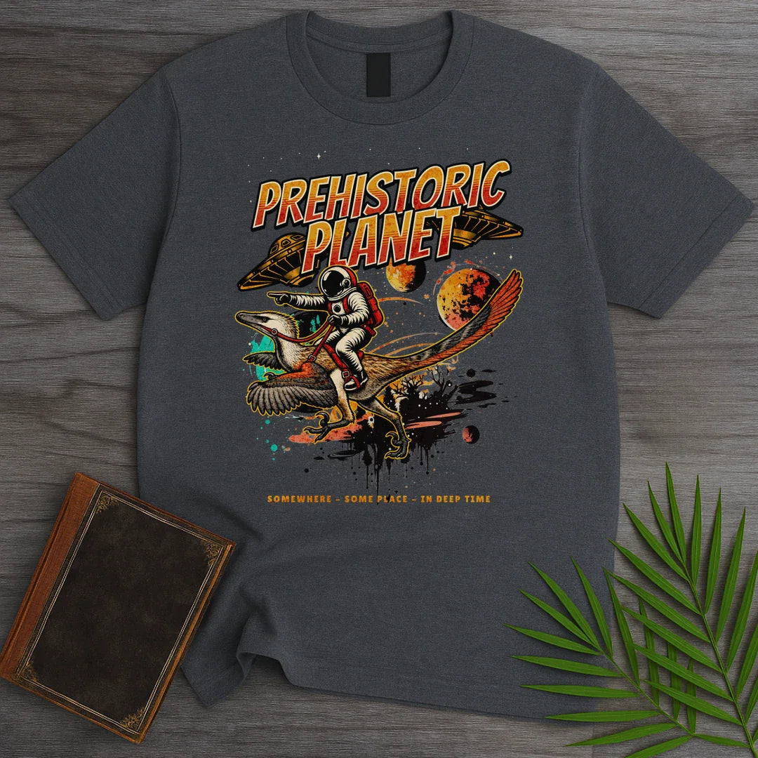 T-Shirt Dark Heather / S Vintage Prehistoric Planet T-Shirt