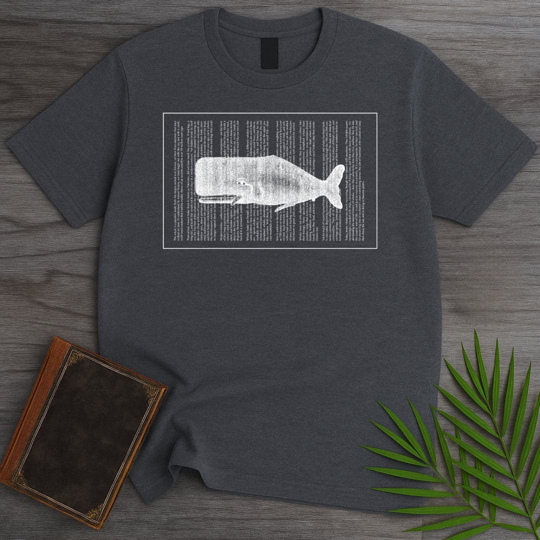 T-Shirt Dark Heather / S Written Whale T-Shirt