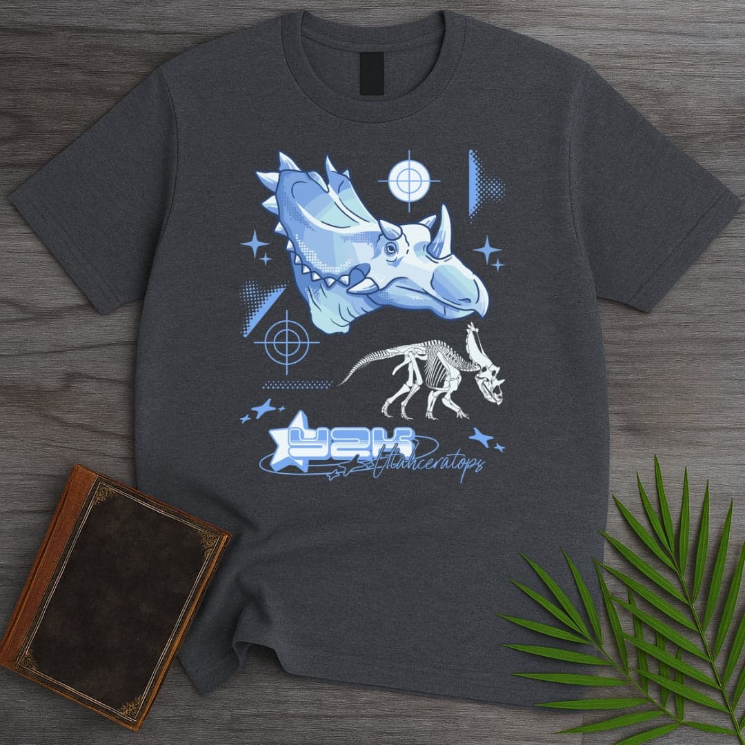 T-Shirt Dark Heather / S Y2K Utahceratops T-Shirt
