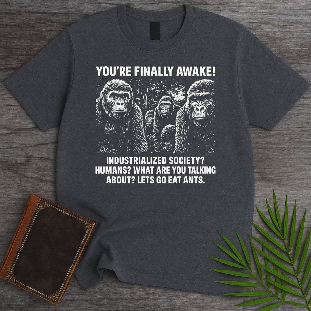 T-Shirt Dark Heather / S You're Finally Awake T-Shirt