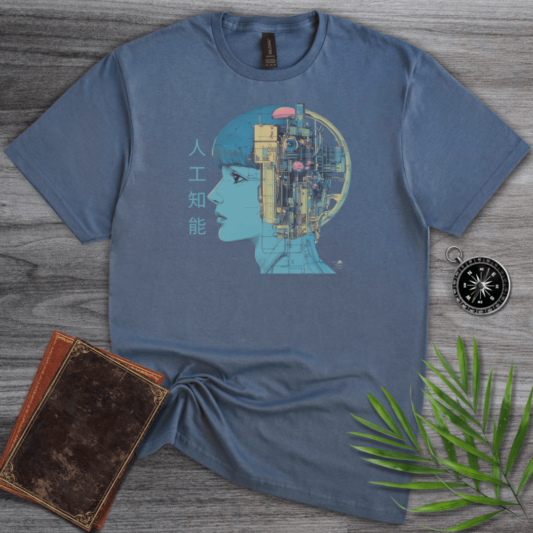 T-Shirt Heather Indigo / S 1980 Artificial Intelligence Graphic T-Shirt