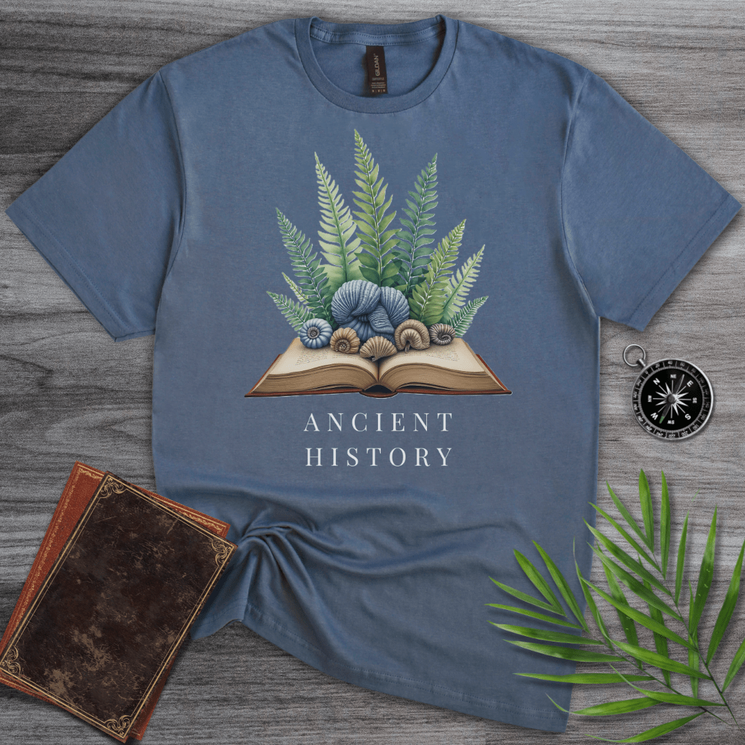 T-Shirt Heather Indigo / S Ancient History: Stories of the Past T-Shirt