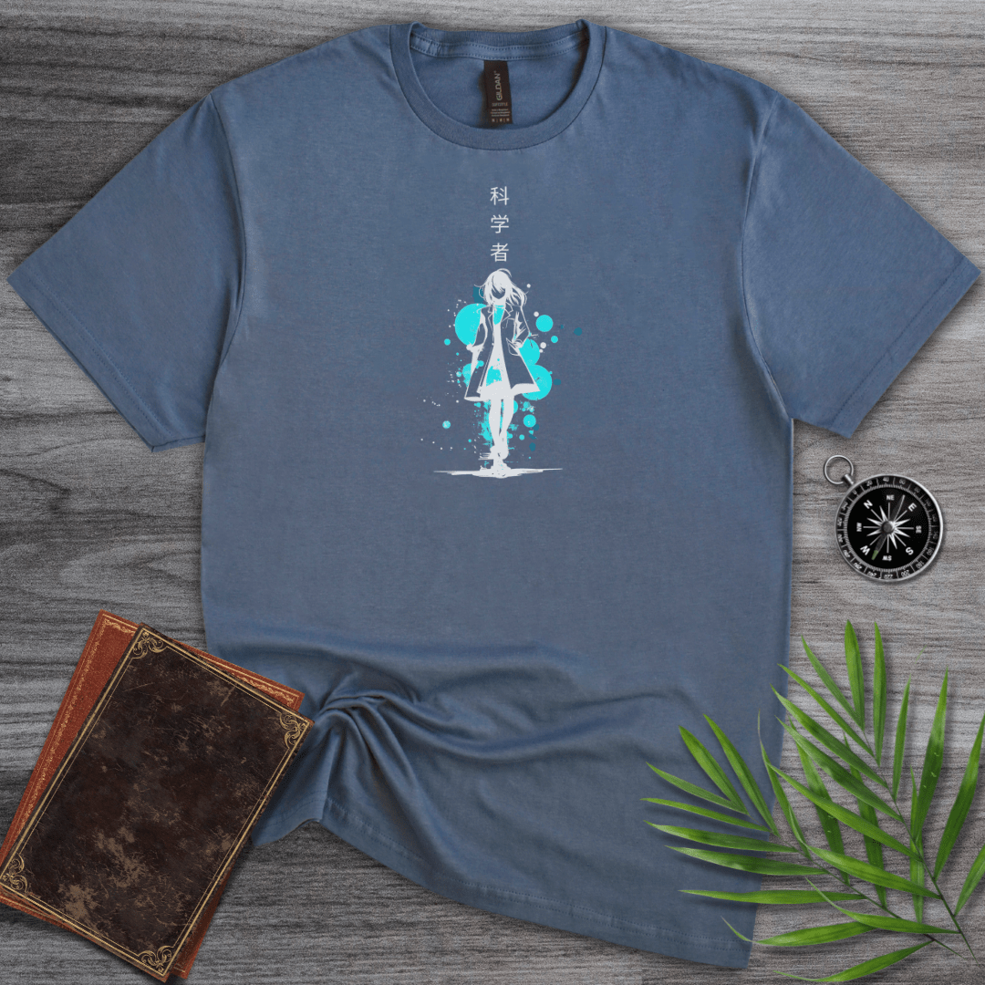 T-Shirt Heather Indigo / S Anime Scientist Graphic T-Shirt