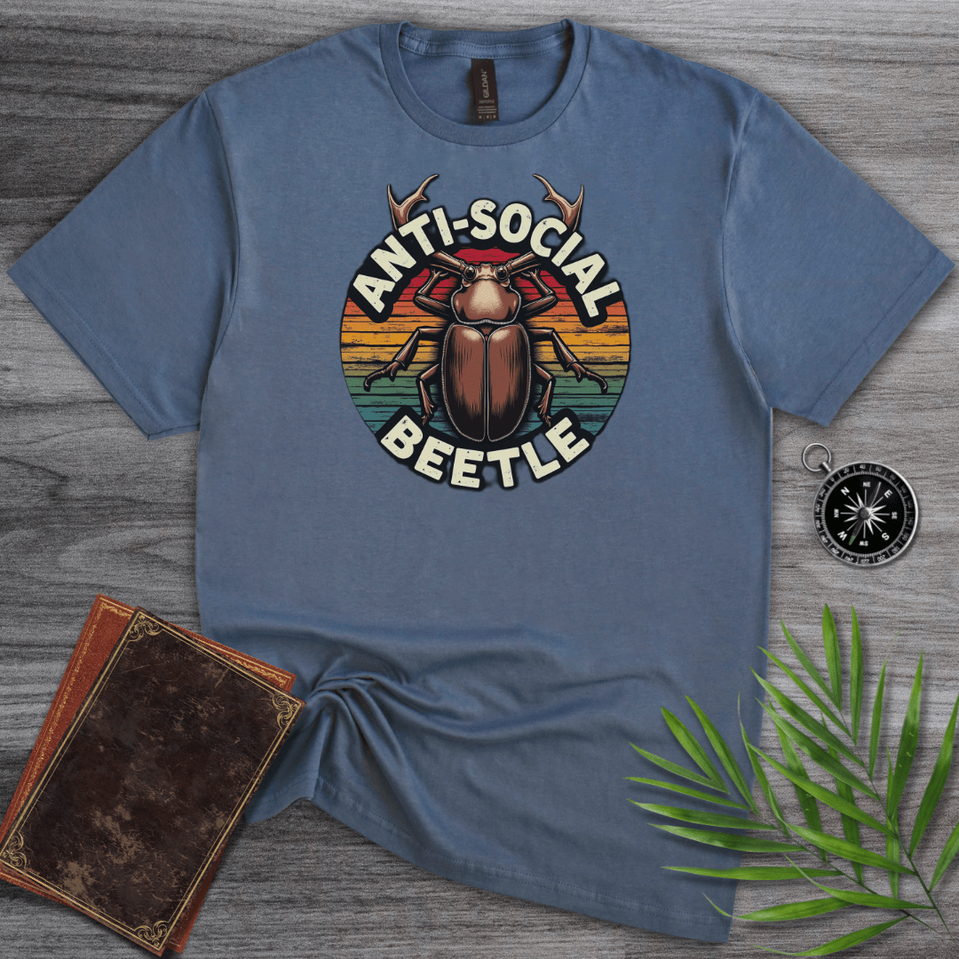 T-Shirt Heather Indigo / S Anti-Social Beetle T-Shirt