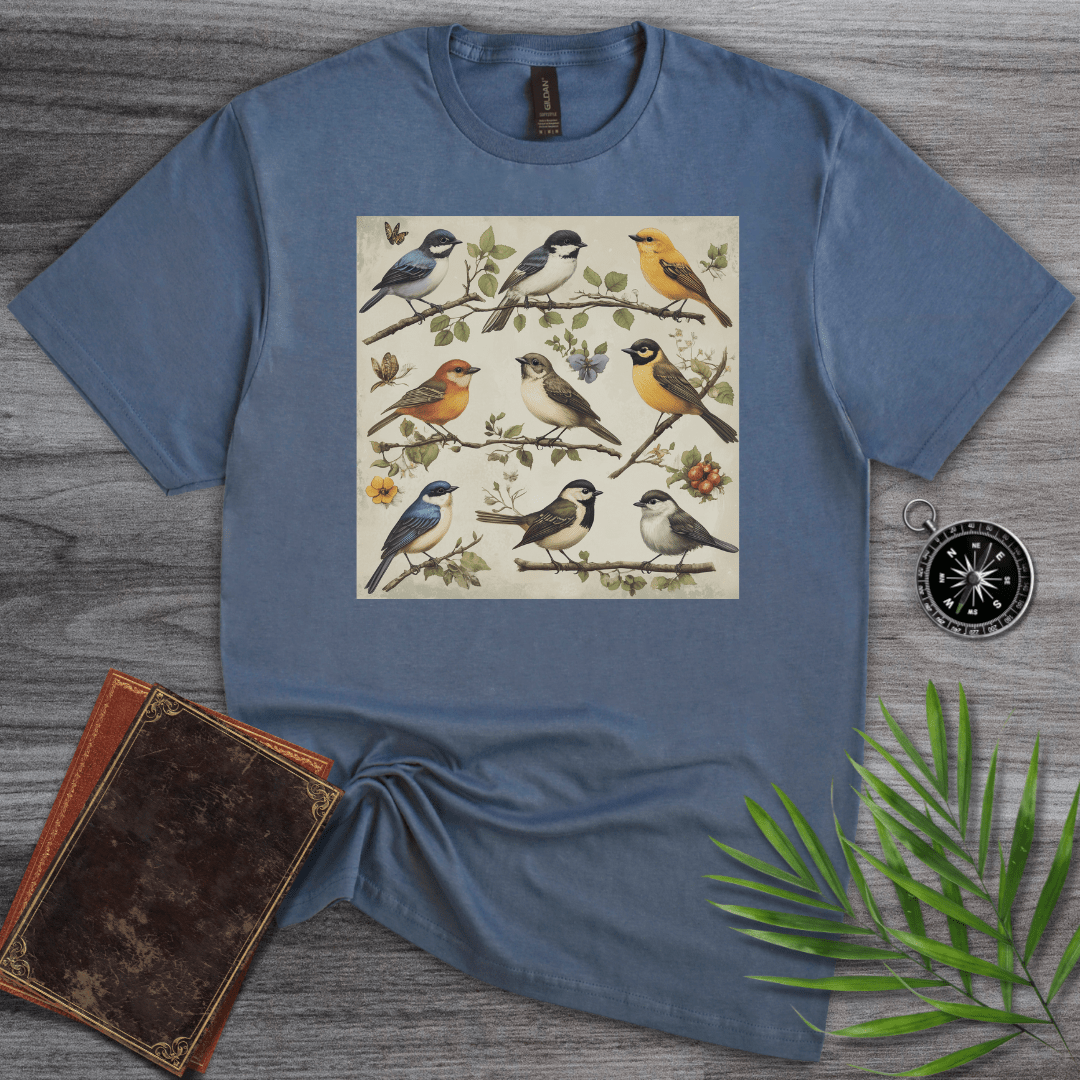 T-Shirt Heather Indigo / S Bird Species Environment T-Shirt