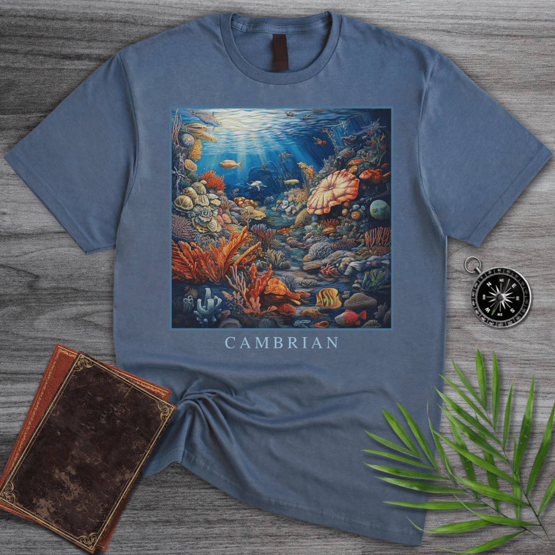 T-Shirt Heather Indigo / S Cambrian Marine Ecosystem T-Shirt