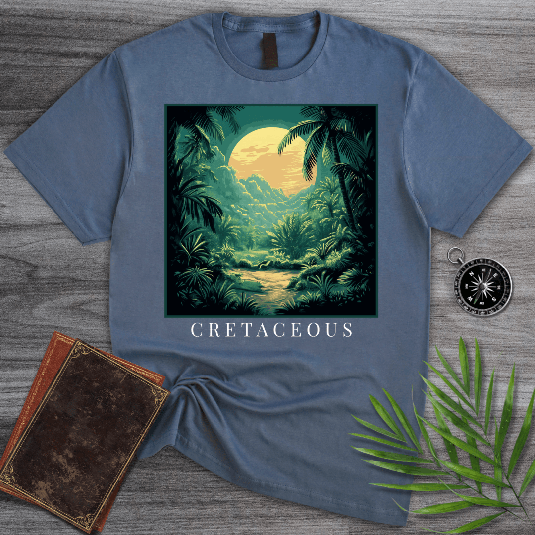T-Shirt Heather Indigo / S Cretaceous Environment at Dawn T-Shirt