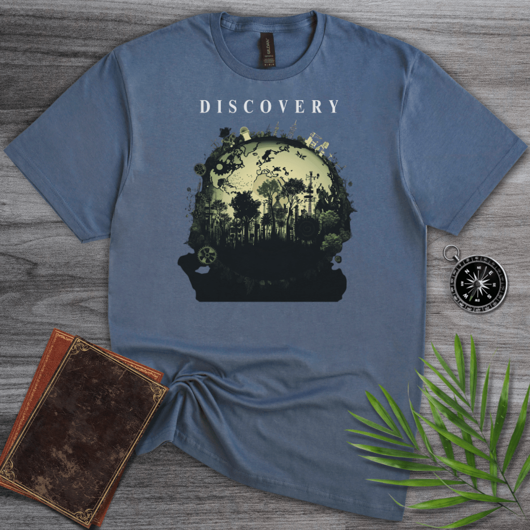 T-Shirt Heather Indigo / S Discovery Earth Graphic T-Shirt