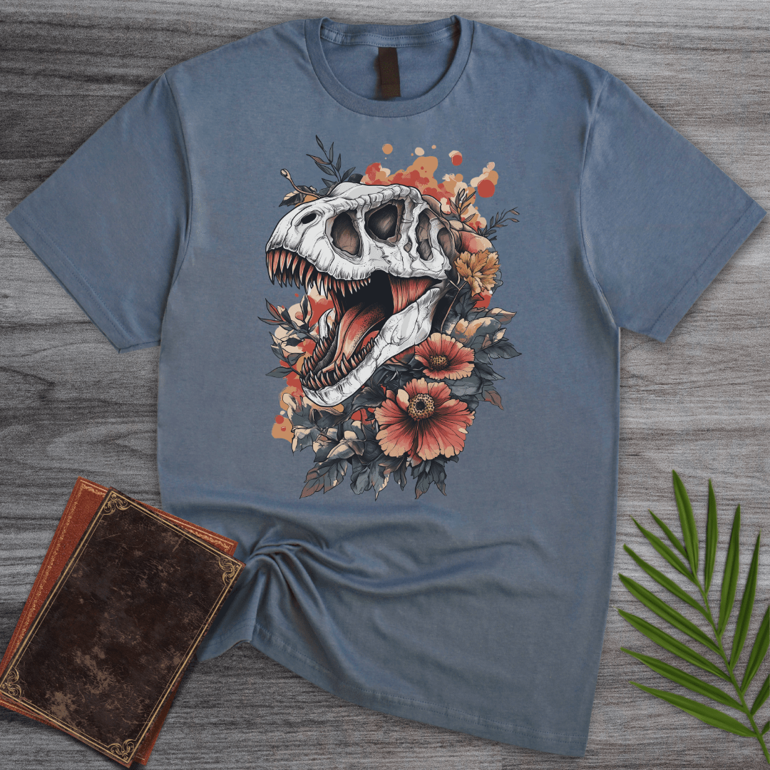 T-Shirt Heather Indigo / S Floral Fossil Fury T-Shirt