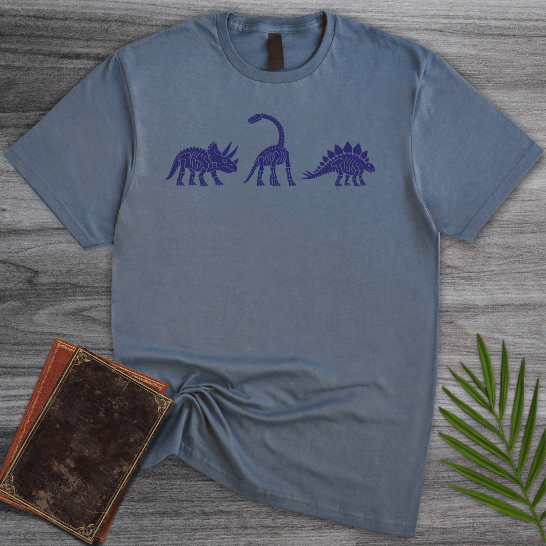 T-Shirt Heather Indigo / S Herbivorous Fossil Paintings T-Shirt