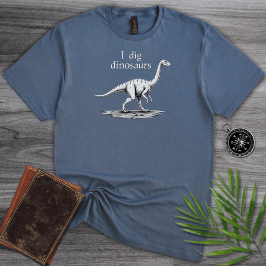 T-Shirt Heather Indigo / S I Dig Dinosaurs T-Shirt