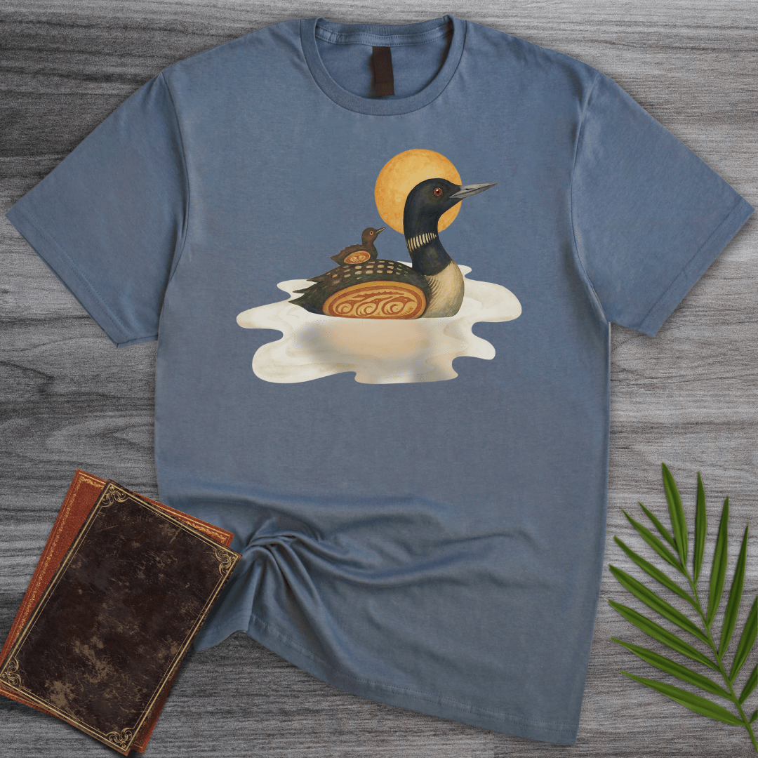 T-Shirt Heather Indigo / S Indigenous Loon Wisdom T-Shirt