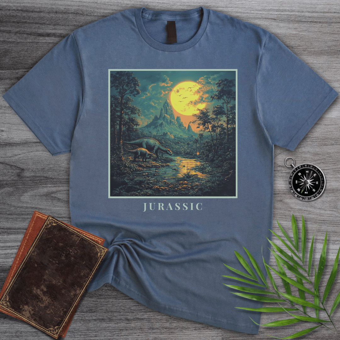 T-Shirt Heather Indigo / S Jurassic Environment Graphic T-Shirt
