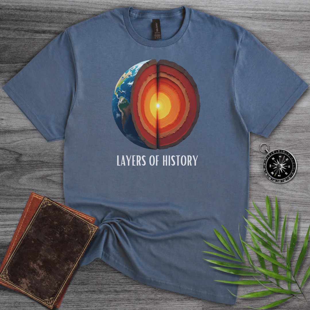 T-Shirt Heather Indigo / S Layers of Geologic History T-Shirt