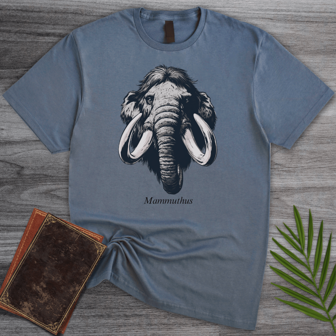 T-Shirt Heather Indigo / S Mammuthus: Pleistocene Mammoth T-Shirt