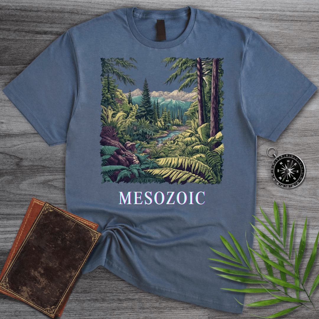 T-Shirt Heather Indigo / S Mesozoic Paleobiology Jungle T-Shirt