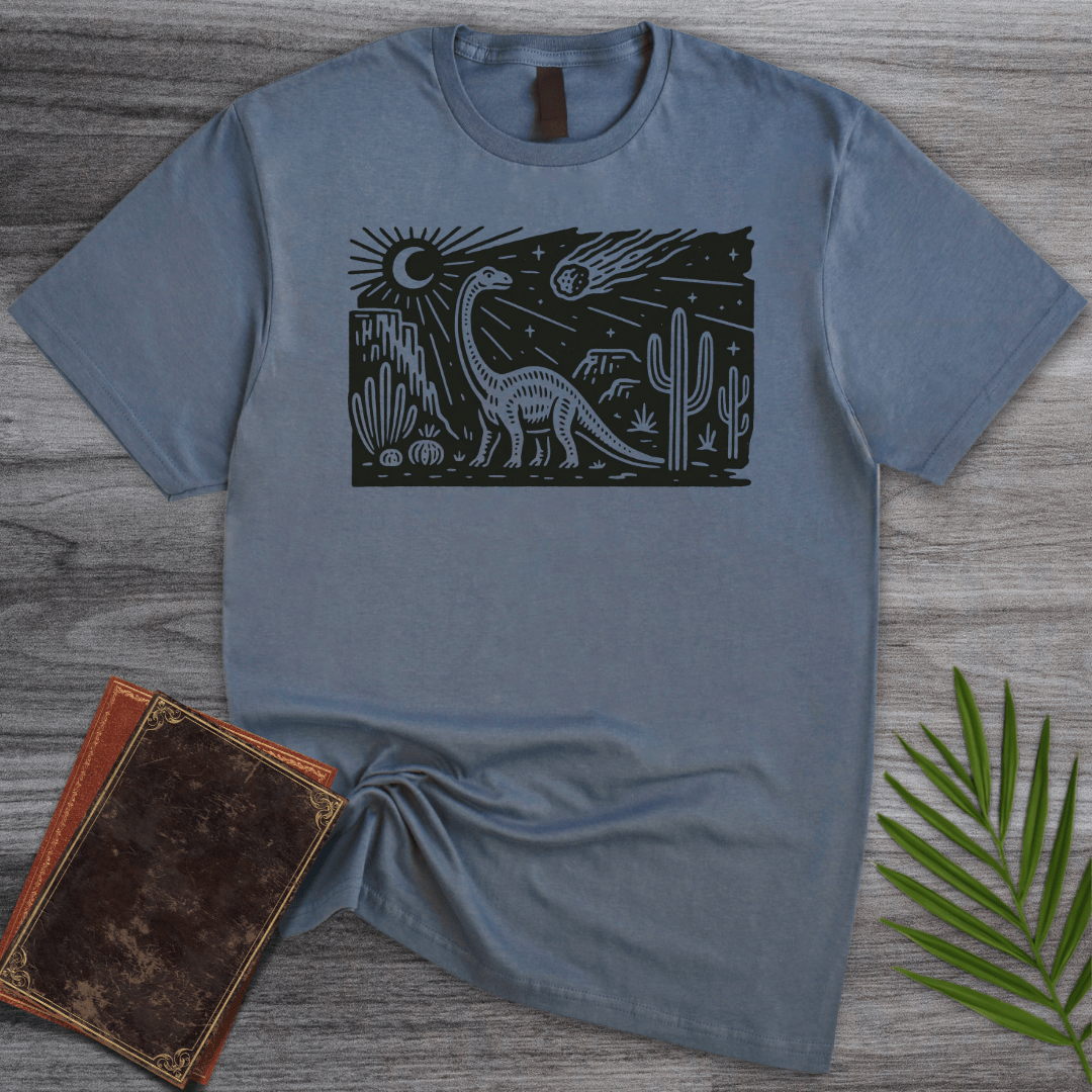 T-Shirt Heather Indigo / S Meteor Dino Sunset T-Shirt