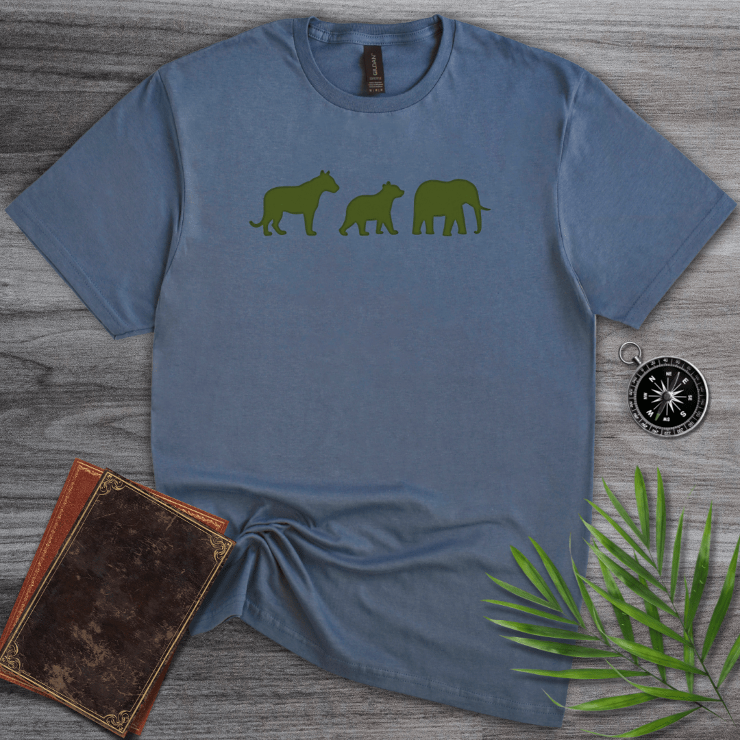 T-Shirt Heather Indigo / S Minimalist Zoology T-Shirt