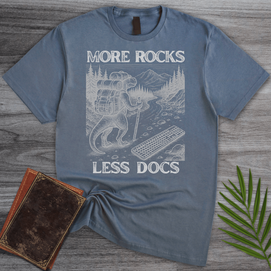 T-Shirt Heather Indigo / S More Rocks Less Docs T-Shirt