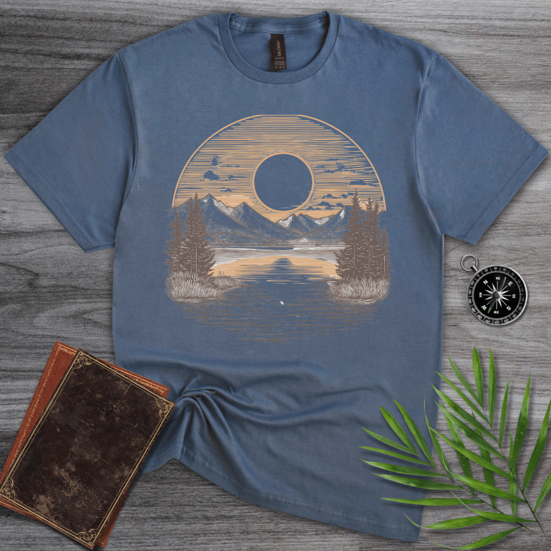 T-Shirt Heather Indigo / S Mountain Eclipse T-Shirt