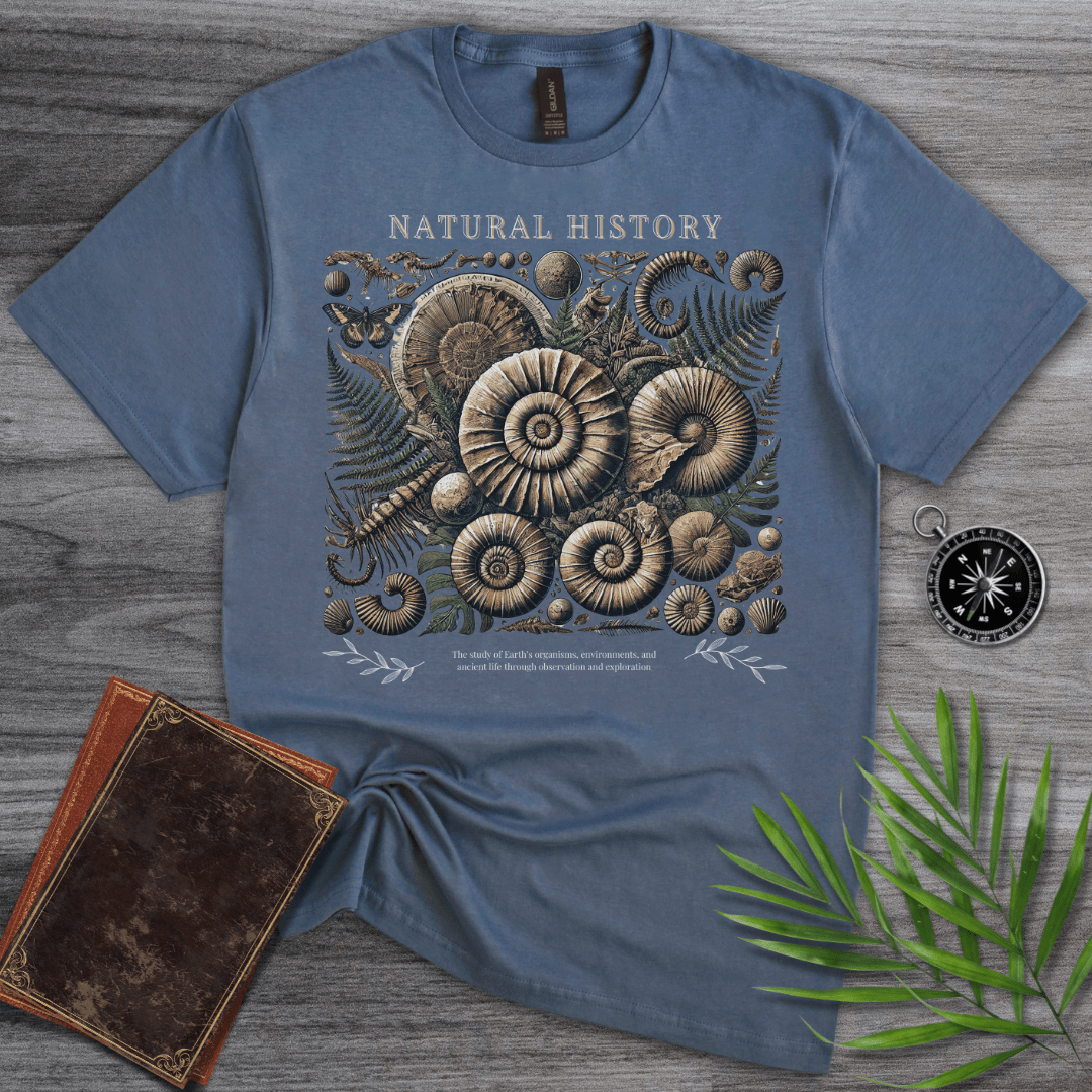 T-Shirt Heather Indigo / S Natural History: Elements & Definition Graphic T-Shirt