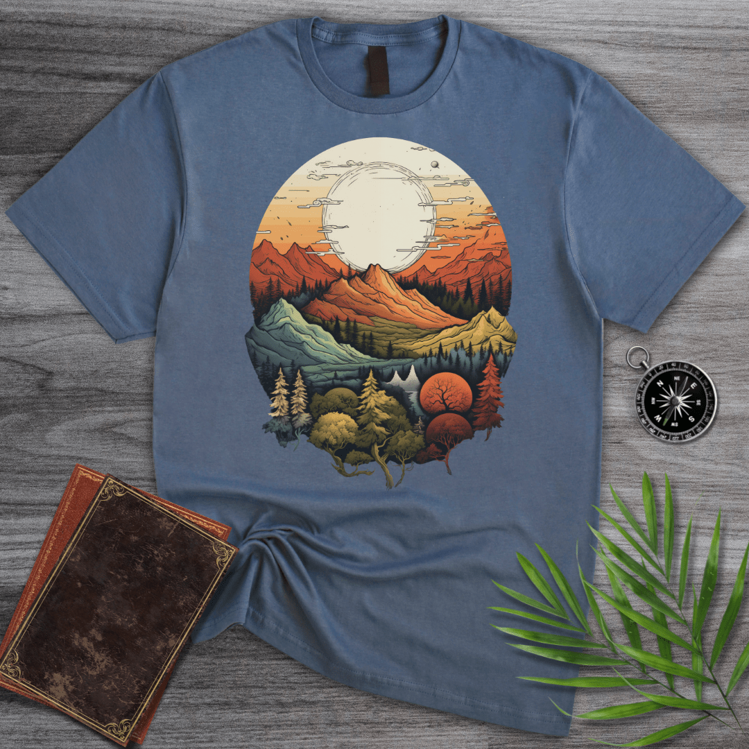 T-Shirt Heather Indigo / S Nature's Seasons Graphic T-Shirt