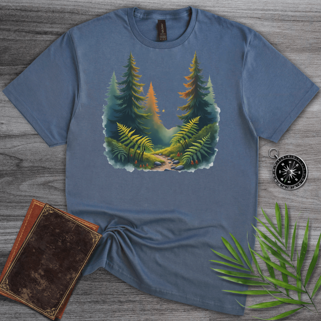 T-Shirt Heather Indigo / S Paleo Biogeography Graphic T-Shirt