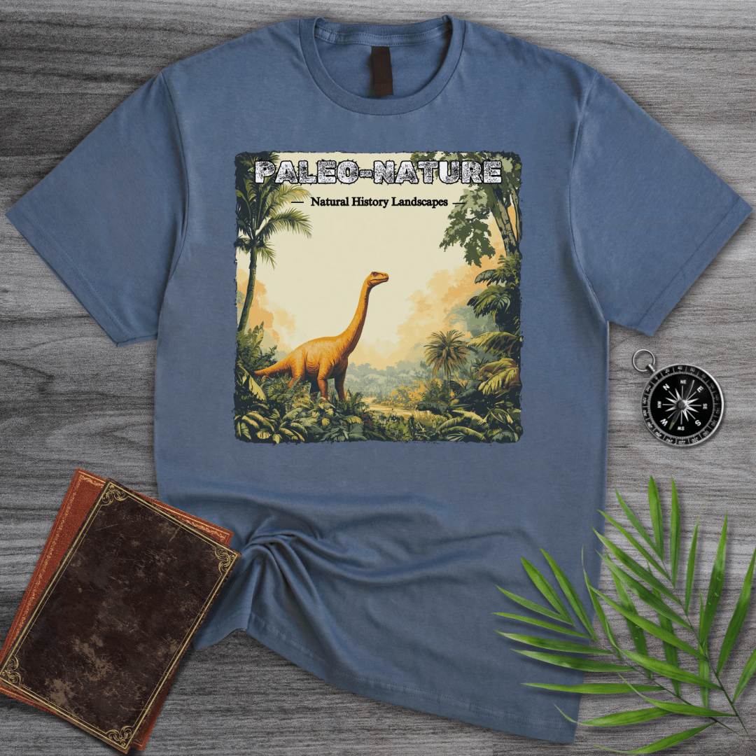 T-Shirt Heather Indigo / S Paleo-Nature Landscapes T-Shirt