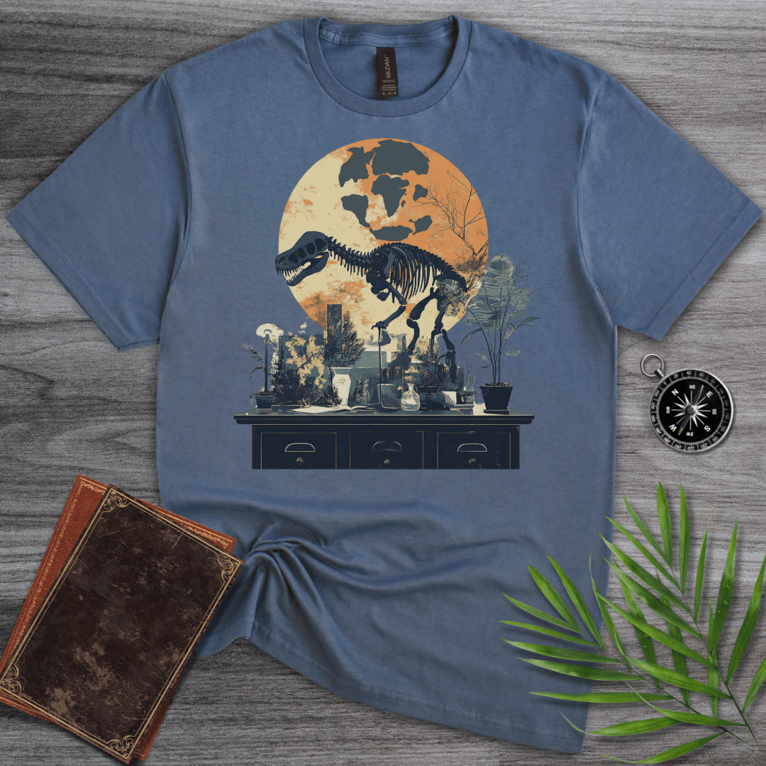 T-Shirt Heather Indigo / S Pangea Paleontology Graphic T-Shirt