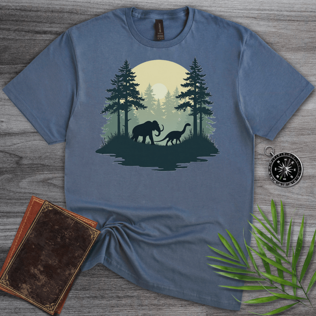 T-Shirt Heather Indigo / S Prehistoric Forest environment B.C.E. T-Shirt