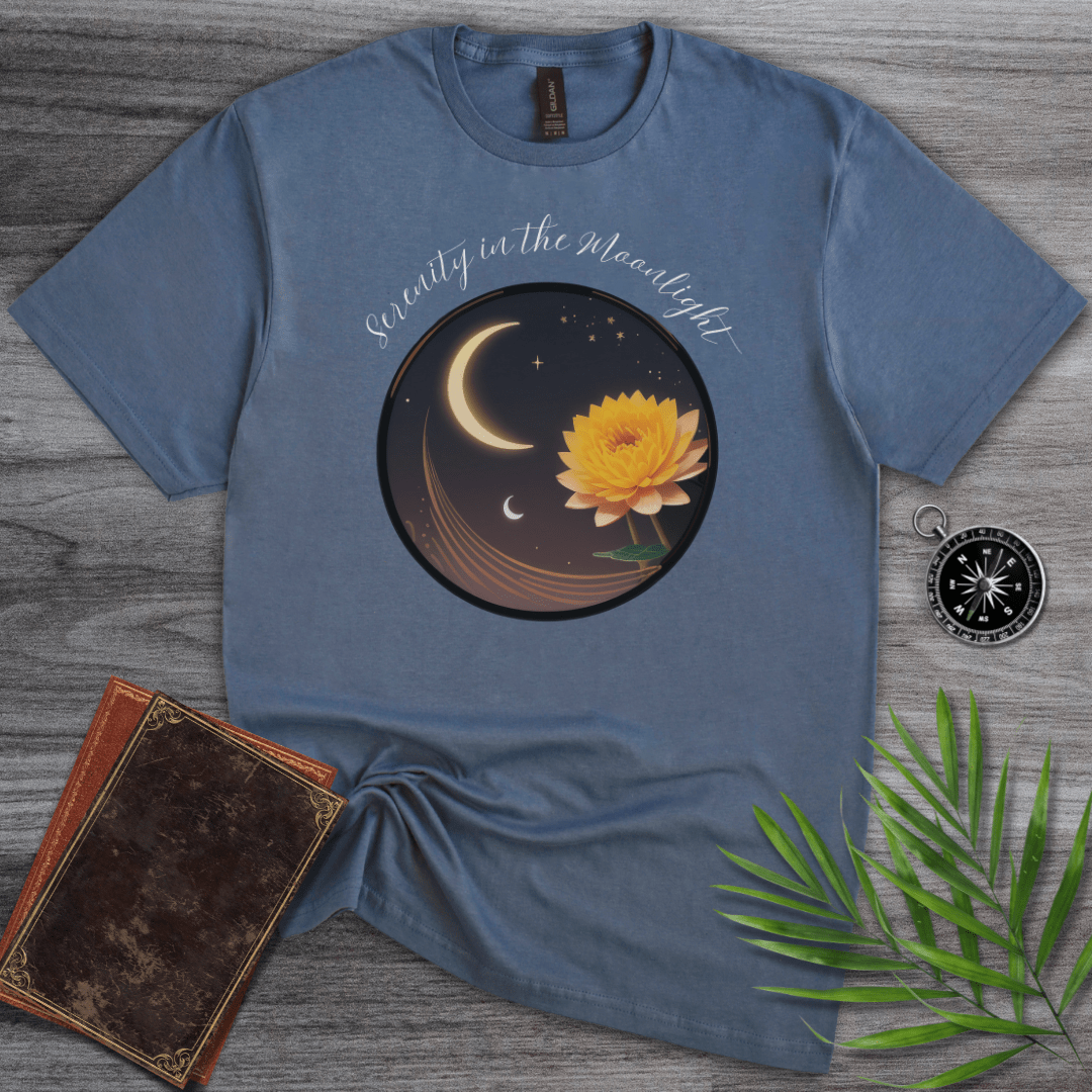 T-Shirt Heather Indigo / S Serenity in the Moonlight T-Shirt