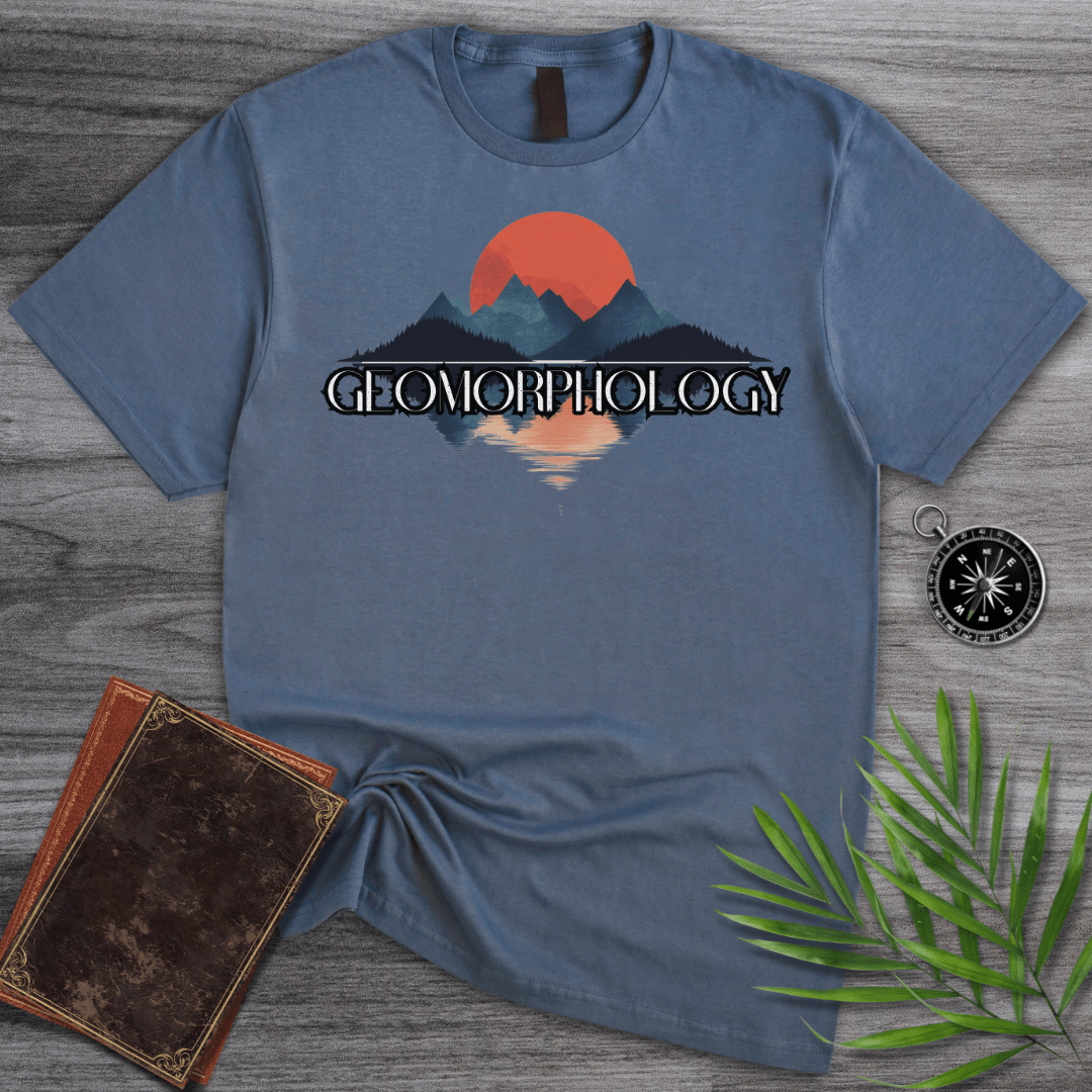 T-Shirt Heather Indigo / S Sunset Geomorphology T-Shirt