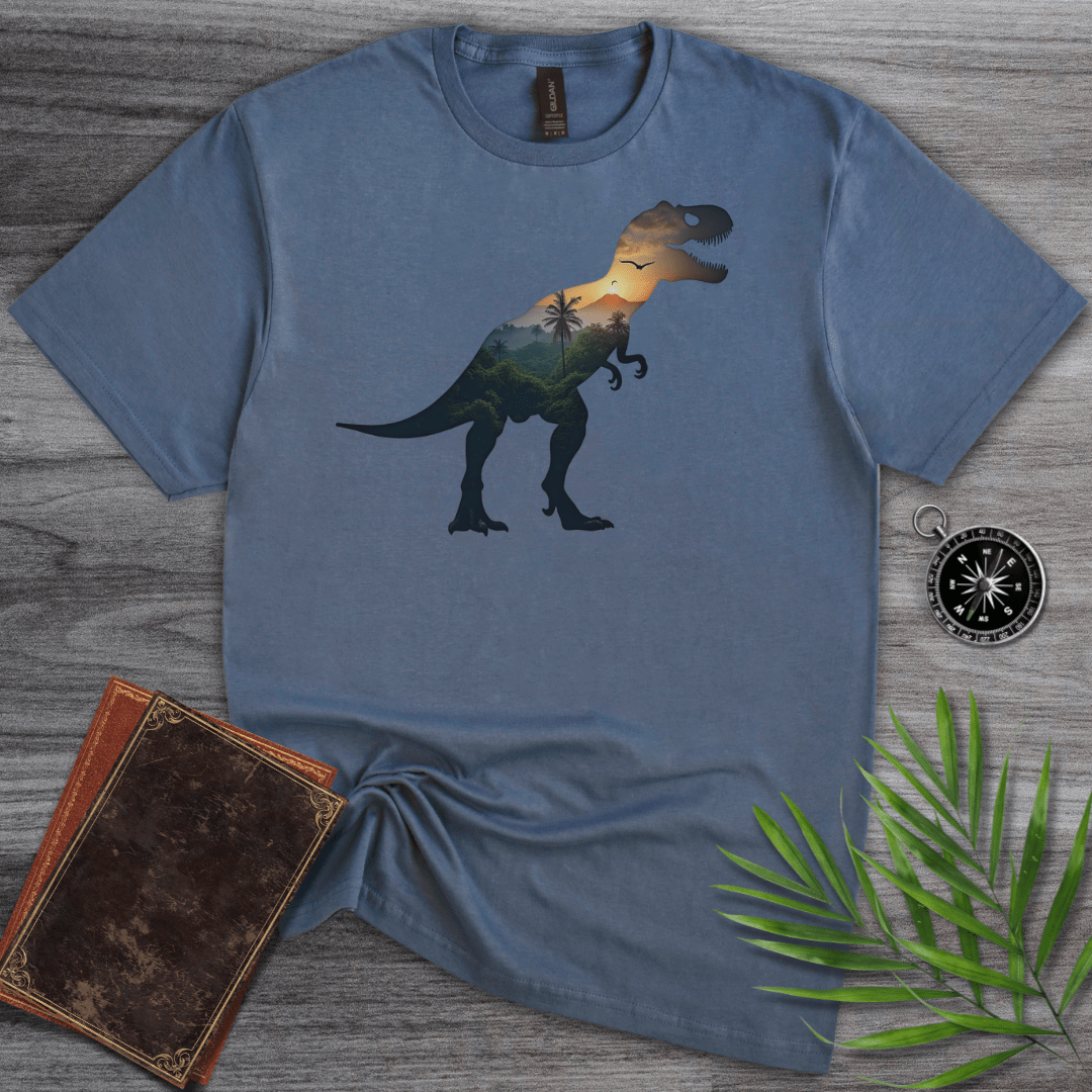 T-Shirt Heather Indigo / S T-Rex Environment Silhouette Environment T-Shirt