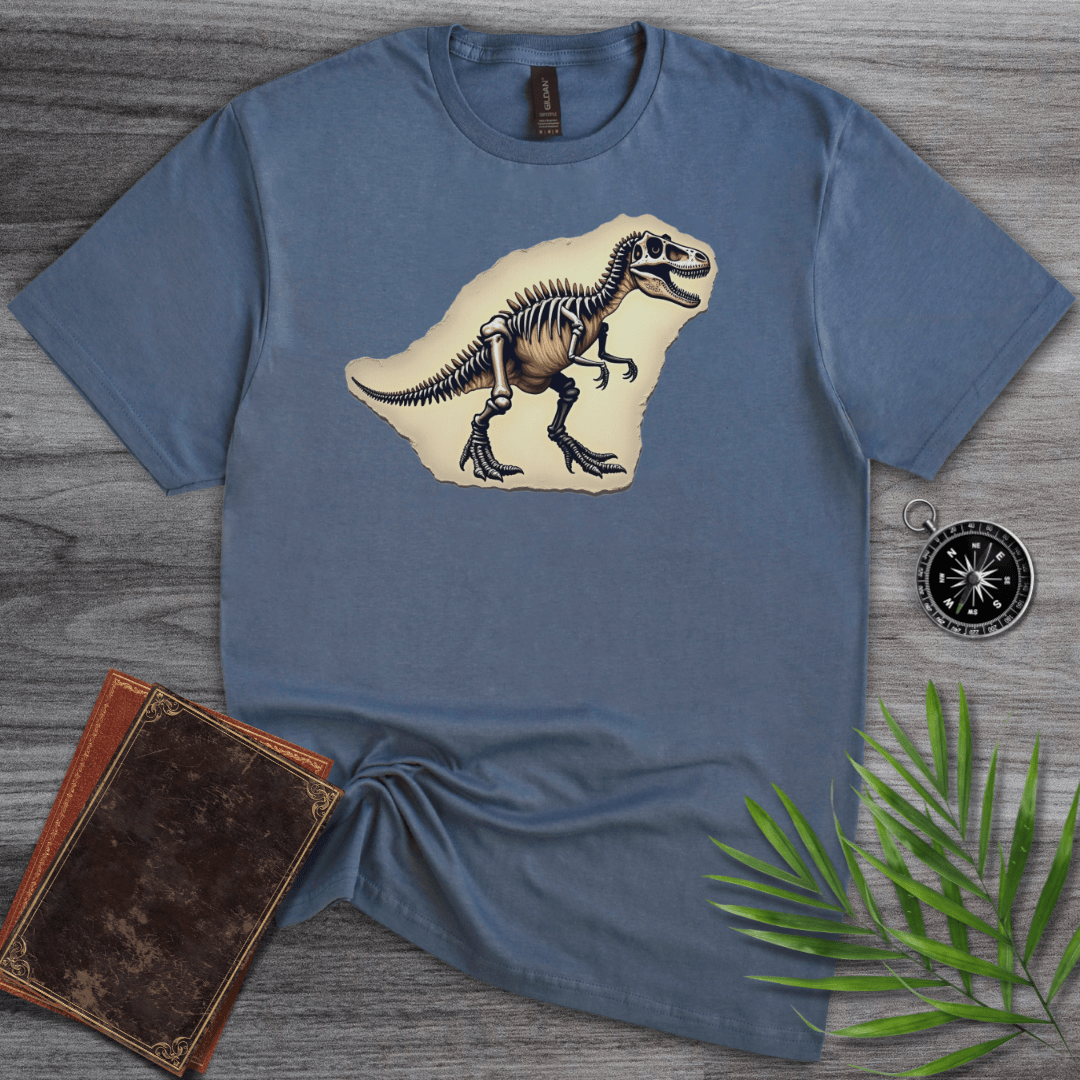 T-Shirt Heather Indigo / S T-Rex Fossil Find T-Shirt