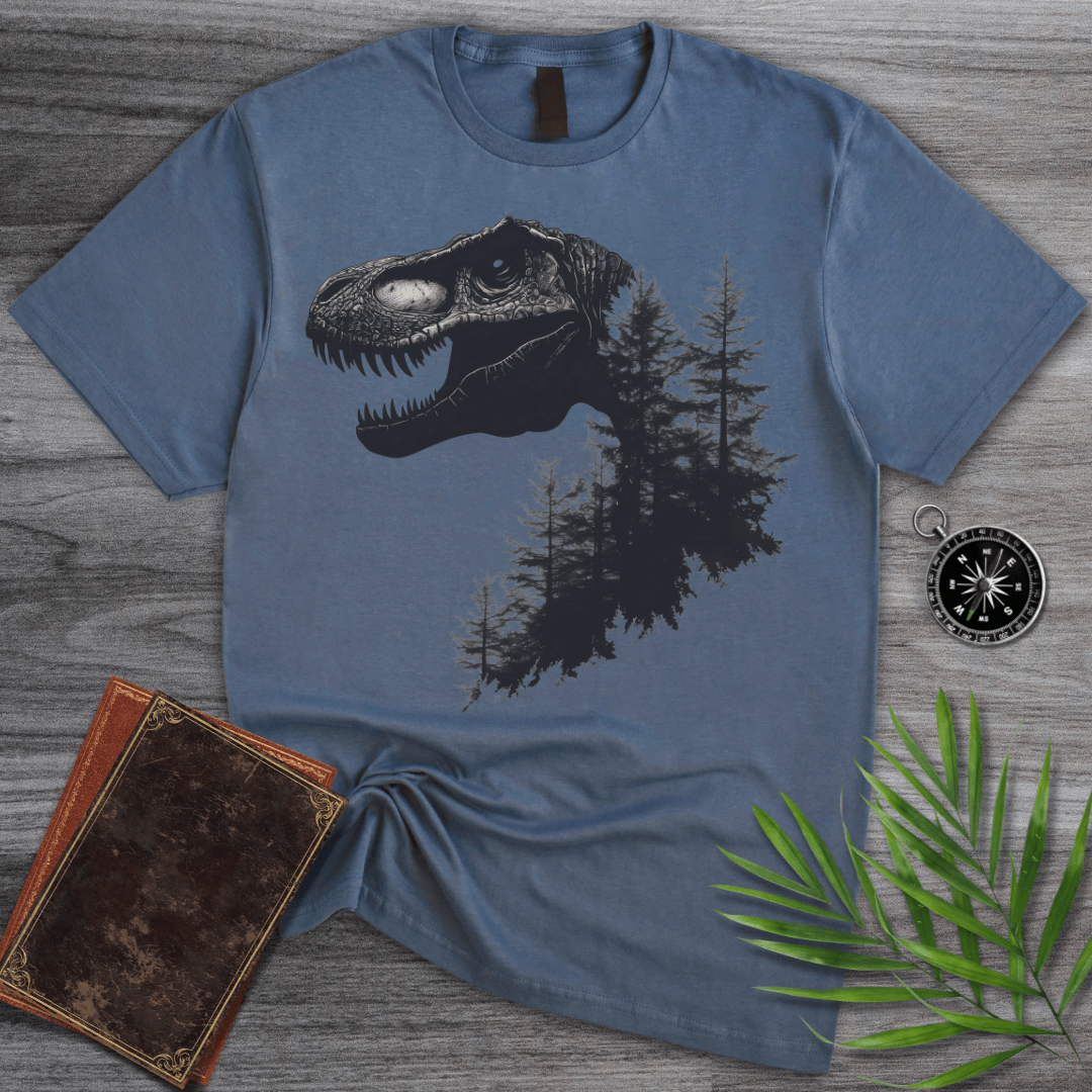 T-Shirt Heather Indigo / S T-Rex Nature Forest T-Shirt