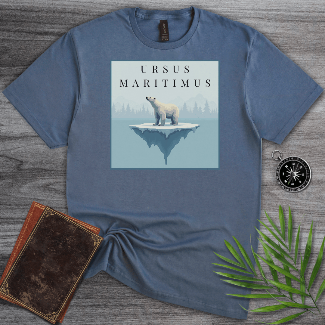 T-Shirt Heather Indigo / S Ursus Maritimus: Polar Bear T-Shirt