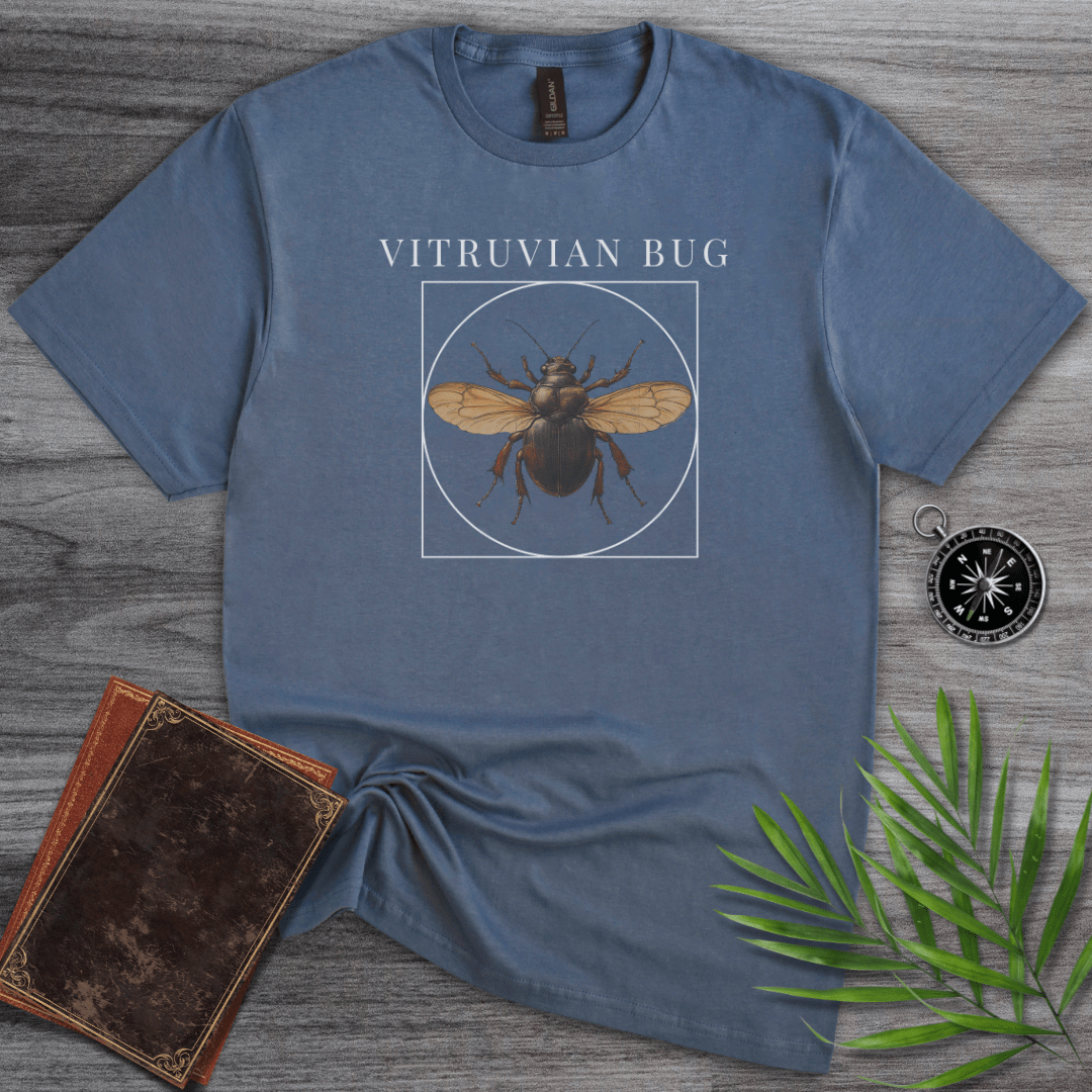 T-Shirt Heather Indigo / S Vitruvian Bug T-Shirt