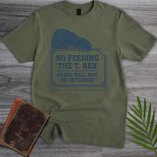 T-Shirt Military Green / M Bone Policy Tyrannosaurus T-Shirt