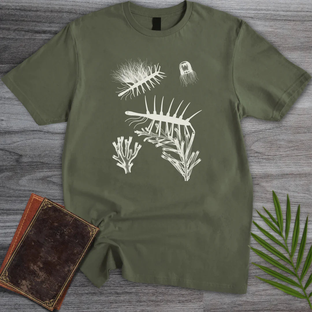 T-Shirt Military Green / M Cyanotype Hallucigenia T-Shirt