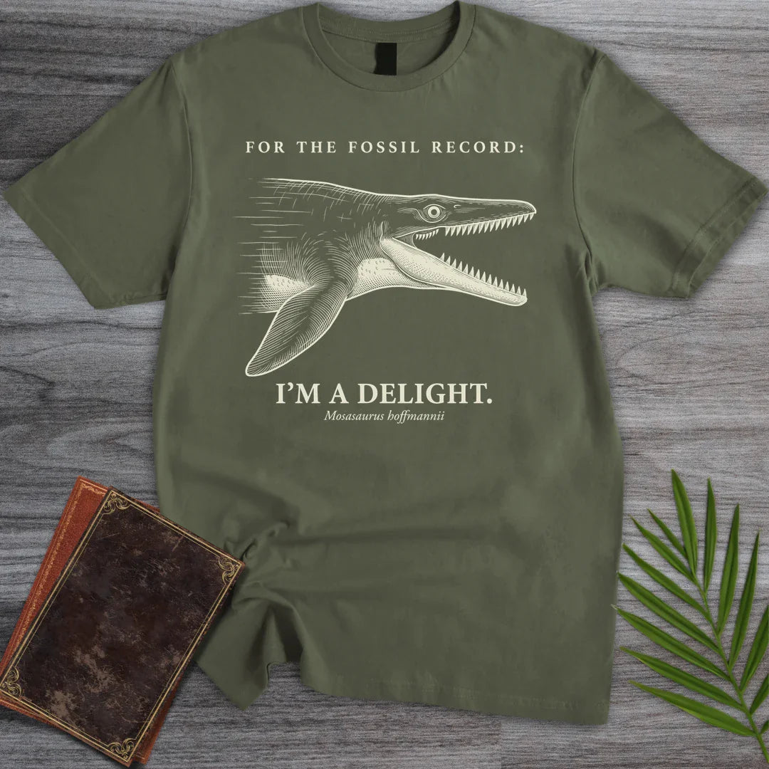 T-Shirt Military Green / M Delightful Mosasaurus T-Shirt