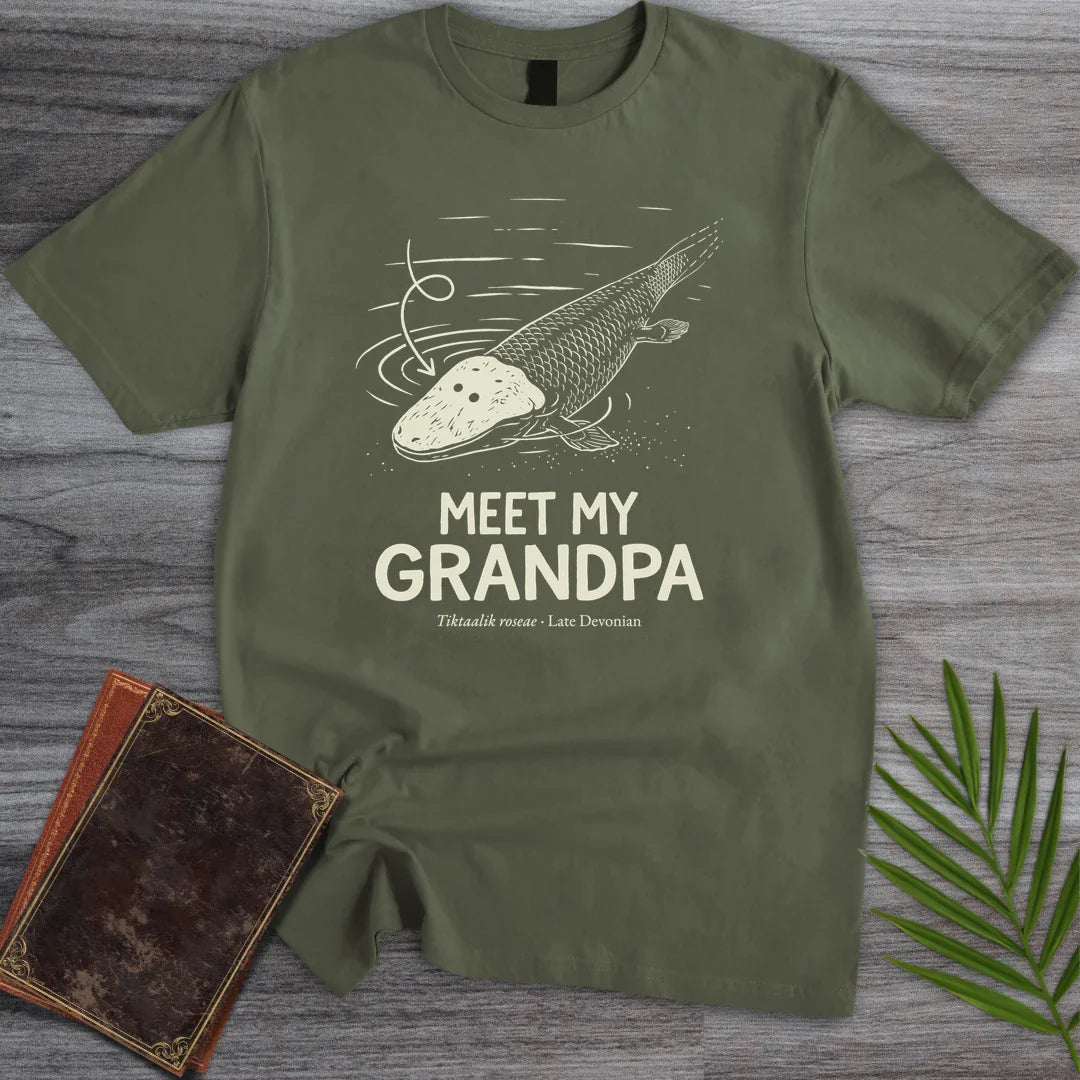 T-Shirt Military Green / M Grandpa Tiktaalik T-Shirt