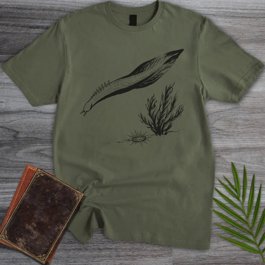 T-Shirt Military Green / M Ink Brush Pikaia T-Shirt