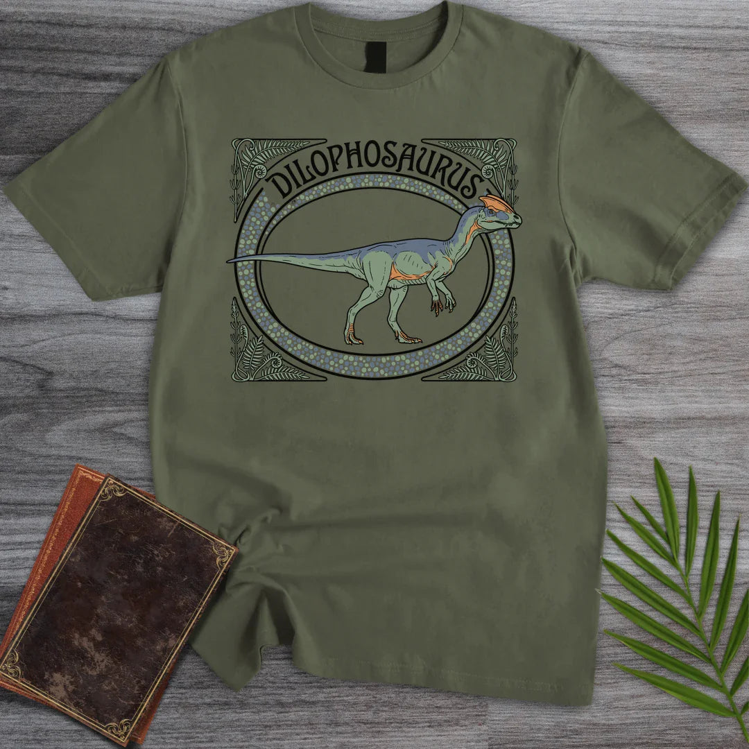 T-Shirt Military Green / M Nouveau Dilophosaurus T-Shirt