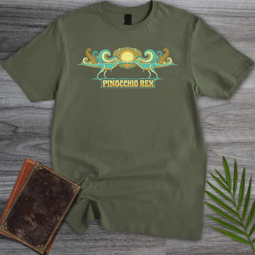 T-Shirt Military Green / M Pinocchio Rex Qianzhousaurus T-Shirt