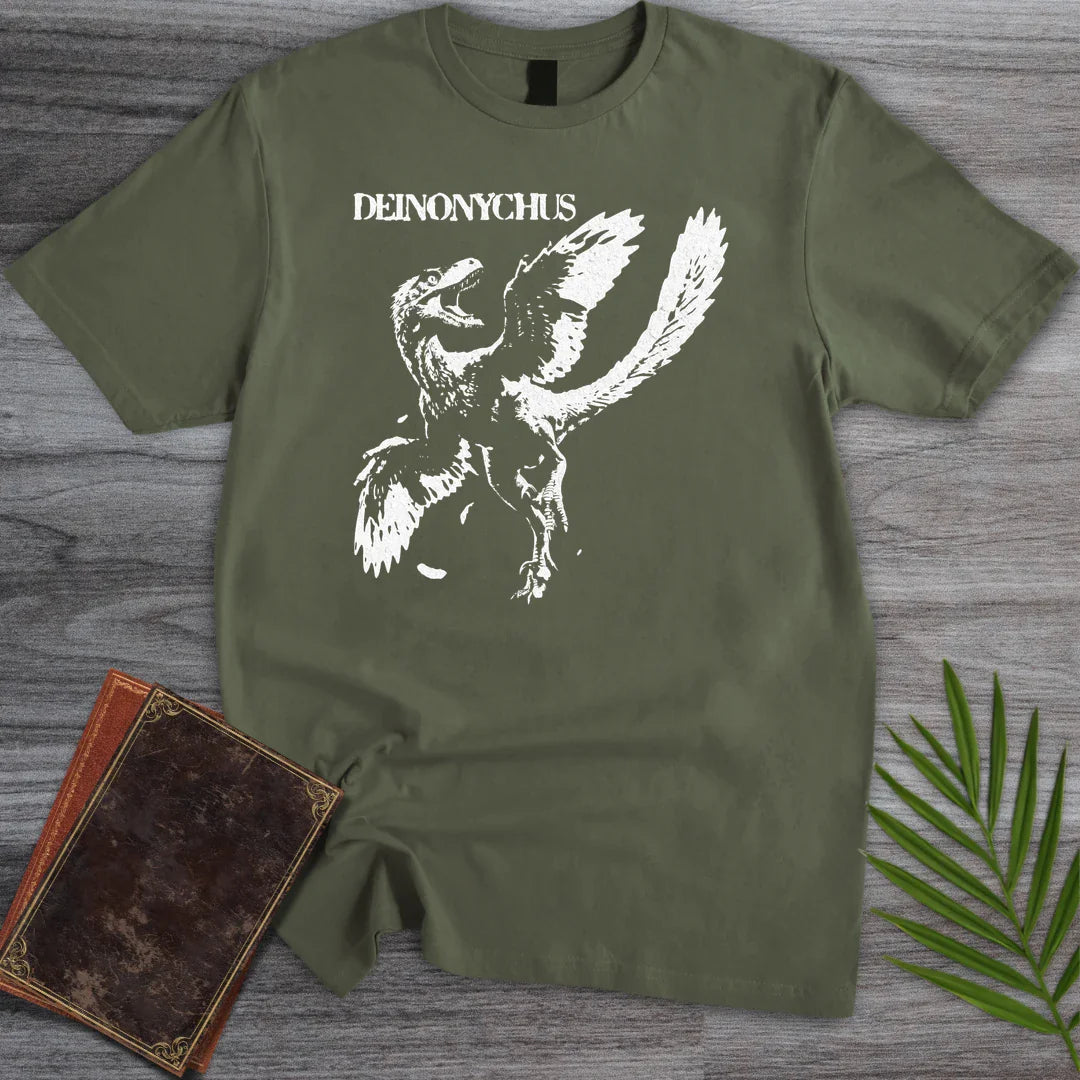 T-Shirt Military Green / S 1994 Vintage Deinonychus T-Shirt