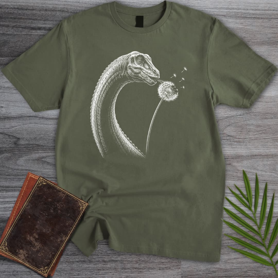T-Shirt Military Green / S A Brachiosaurus Wish T-Shirt